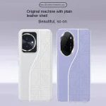 Huawei Honor 100 Pro Case plain Leather Matte Protective back Cover Case