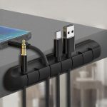 Floveme Cable Clip Self Adhesive Cable Organizer Wire Holder Cable Clamp Multiple Cable Management Tool For Home & Office Bangladesh (New)