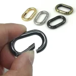 Oval Spring O Ring Openable Trigger Clasps Clip Leather Craft Bag Connect Buckle Keyring Pendant Keychain Snap Hook Carabiner Bangladesh (New)