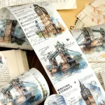 Yoofun 7.5x200cm A Journey of Relics Washi Tape for Collage Junk Journal Scrapbooking diy Stationery Masking Tape Labels Bangladesh (New)