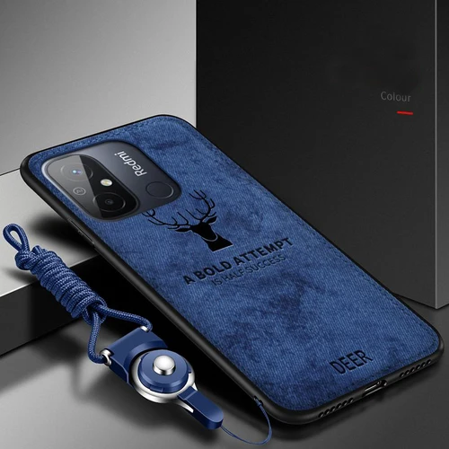 S94ede24e2b934df5b32f7dd9cc2e7c57P_500x500.webp Xiaomi Redmi 12C Case Soft Silicone+Hard Fabric Deer Slim Protective Back Cover - Image 1