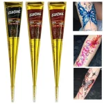 Henna Tattoo Cream Easy To Clean Brown Henna Cream Organic Henna Tattoo Easy To Apply For Temporary Tattoos Special Events Bangladesh (New)