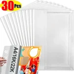 22K/16K/A4 Transparent Waterproof Plastic Book Sleeve Notebook Protector Book Cover for School Office Notebook Wrapping Supplies Bangladesh (New)