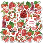 Etori Life 46pcs Cute, Creative, Fresh Fruit Strawberries Exquisite Patterns Student DIY Laptops,Scrapbooks Decoration Stickers Bangladesh (New)