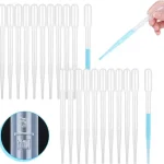 50pcs 1/2/3ML Disposable Plastic Transfer Pipettes Clear Graduated Eye Dropper for DIY Art Essential Oils Home Science Class Lab Bangladesh (New)