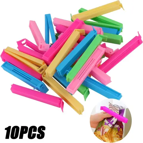 Sac69c94a3c70492bb6f5862f4bbd4b5aP_480x480q75 5PCS Portable Kitchen Storage Food Snack Seal Sealing Bag Clips Sealer Clamp Plastic Tool Kitchen Accessories Food Bag Clips Bangladesh (New) - Image 1