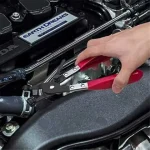 1Pcs Brand New Clamp Puller Locking Car Hose Clamps Pliers Water Pipe Hose Flat Band Ring Type Tool for Garden Auto Removal Tool Bangladesh (New)