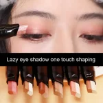 Two-tone Eyeshadow Stick Gradient Fine Glitter Pearly Waterproof Eye Shadow Long-lasting Eye Makeup Producys Female Cosmetics Bangladesh (New)