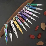 NEW Outdoor Stainless Steel Blade Knife Outdoor Camping Self Defense Emergency Survival Knife Tool Folding Portable Keyknife Bangladesh (New)