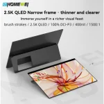 EHOMEWEI Portable Monitor RQ Series 17 Inches 2.5K Dual Monitor Laptop
