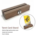 Wood Tarot Card Stand Holder Walnut Wooden Oracle Display Meditation Decor Witchy Accessories Shrine Witchcraft Gifts L777 Bangladesh (New)