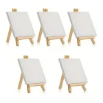 5PCS Canvases To Paint Minis Canvases Package To Paint White Canvas for Painting Stretched Blank Sandpieces To Paint HB01 Bangladesh (New)