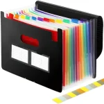 ORGAN FOLD FILE STORAGE FOLDER, 13/24 POCKET A4 LETTER SIZE PORTABLE DOCUMENT ORGANIZER Bangladesh (New)