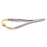 Dentistry Straight Head Needle Holder Forceps Curved Gold Plated Handle Stainless Steel Orthodontic Plier Surgical Instrument Bangladesh (New)