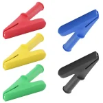 Pure Copper Alligator Clip 30A Safety Probe Pen Test 4mm Jack 10mm Opening Crocodile Clamps Black Red Green Blue Yellow Bangladesh (New)