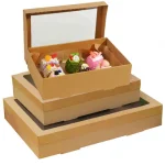 2-6pcs Brown Kraft Paper Boxes with Window Outdoor Picnic Food Cardboard Box Donuts Muffins Cookies Macaroon Bakery Gift Box Bangladesh (New)
