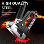 DIY furniture hand-stitched gun, four-in-one stitched gun with interior decoration, special woodworking stapler Bangladesh (New)