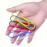 Large Paper Clips 6 Colors Rust-Proof Metal Fixed Color Paper Clips Big Cute Clip for Office Supplies And Stationery Bangladesh (New)