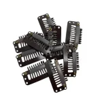20/40 Pcs 9-teeth Beige/Brown/Black Hair Extension Clips Hair Extension Wigs Snap Clips Comb Small Snap Wig Accessories Clips Bangladesh (New)