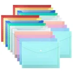 5/10pcs A4 File Bags Transparent Plastic Large-capacity Waterproof Snap-on Type Test Paper Storage Supplies for Archives TMZ Bangladesh (New)