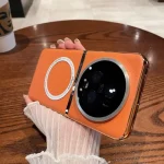 VIVO X100 Pro Case PU Leather With Magnetic Magsafe Protective Back Cover