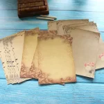 8 Sheets Old Europe Style Romantic Retro Vintage Kraft Envelope Letter Pad Set Love Letter Invitation Envelopes Writing Paper Bangladesh (New)