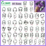 60Sizes Dental Rubber Dam Clamps Endodontic Restorative Barrier Clips Frame Holder Molar Teeth Stainless Steel Oral Materials Bangladesh (New)