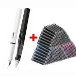 Fountain Pen Set Replaceable Ink Refill Calligraphy Multifunction Pens For Writing 0.38mm Office School Stationery Supplies Bangladesh (New)
