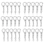 5/10pcs Lobster Clasp Key Ring Keychain C Shape Clasps Connector Hook For DIY Jewelry Making Finding Key Chain Accessories Bangladesh (New)