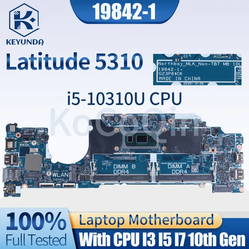 See0616c58b62490697de8de385f90d1dO_500x500.webp 19842-1 Dell Latitude 5310 Notebook Mainboard CN-0D2CKD 0D2CKD CN-0RGVGG 0RGVGG I3 - Image 1