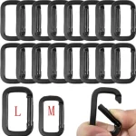 Carabiner Buckles Snap Hooks Keychain Square Ring Spring Clip Outdoor Gear Backpack Accessories Camping Equipment Bangladesh (New)