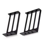 Desktop Chassis graphics card half-height baffle C-type graphics card fixing bracket dual-hole metal DIY GPU bracket with screws Bangladesh (New)