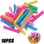 10/5PCS Portable Kitchen Storage Food Snack Seal Sealing Bag Clips Sealer Clamp Plastic Tool Kitchen Accessories Food Bag Clips Bangladesh (New)