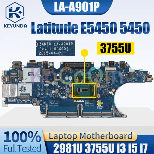 Sf0ba3ef4c7f84f7093ed161c248252f3a_500x500.webp Dell Latitude E5450 5450 Notebook Mainboard LA-A901P 2981U 3755U i3 i5 i7 - Image 1