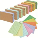 1Pcs Binder Horizontal Line Memo Book Loose-Leaf Index Cards Flash Cards Small Revision Cards for Study Office NotePads Bangladesh (New)