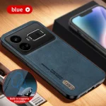 OPPO Realme GT 5 Case PU Leather Skin Magnetic Protective Back Cover