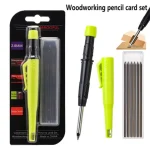 Woodworking Pencil Card Set, Deep Hole Marking and Drawing, with 2.8mm Reliable and Durable Lead, for Carpenters Engineering Bangladesh (New)
