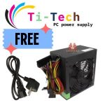 600W PC Power Supply PSU PFC SATA TI-TECH 24-PIN Silent Fan Computer 600 Watt 14cm - black -tested product -black silver - with 1 year warranty with ac cot free Bangladesh (New)