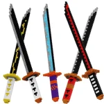 480Pcs Samurai Sword Building Blocks Ninja Blade Katana Japanese Anime Butterfly Nichirin Knife Bricks Toys For Children Adult Bangladesh (New)