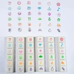 Kawaii Stamps Decorative Stamps for Scrapbooking Stationery For Arts Diy Crafts Album Journal Planner Bangladesh (New)
