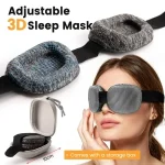 Adjustable 3D Sleeping Eye Mask Block Out Light Sleep Mask Eye Shade Blindfold Sleeping Eyepatch Bangladesh (New)