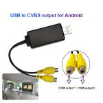 【Must-have】 USB to CVBS RCA Video Output Adapter Box Interface Connect to Monitor Display Device for Android Multimedia Bangladesh (New)