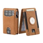 Airtag Credit Card Holder Bifold Slim Minimalist Pop Up Wallet RFID Blocking Magnetic Wallet (Airtag not included) Bangladesh (New)