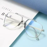 Anti Blue Double Bridge Light Computer Pilot Eyeglass Bangladesh (New)