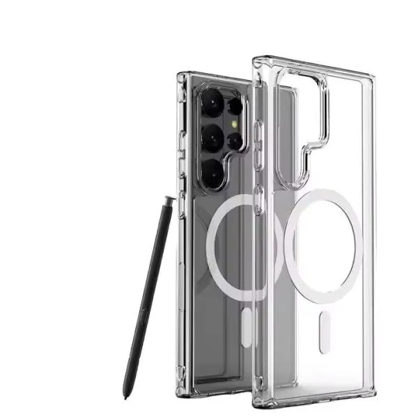 berlia-clear-mag-series-case-with-magsafe-for-samsung-s25-ultra-3 Berlia Clear Mag Series Case with MagSafe for Samsung S25 Ultra Bangladesh (New) - Image 1