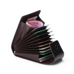 Credit Card Holder Leather Case for Cards ID Bank with Coins Wallet Bangladesh (New)