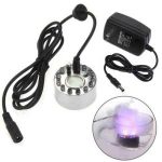 Ultrasonic Humidifiersr Mist Maker Fogger SS Body 12 LED Water Fountain Pond Air Humidifier For Egg Incubator Green House Baby Room Bangladesh (New)