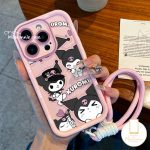 Cute Kuromi Love Heart Case Compatible for IPhone 11 15 16 13 14 12 Pro Max XR X XS Max 7Plus 6 6S 7 8 16 15 Plus SE 2020 Trendy Brand Cartoon Sanrio Soft Angel Eyes Cover Bangladesh (New)