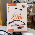 Recrsi Wireless Neckband Bluetooth Earphone RE-NY060 চার্জ ব্যাক আপ ২০০ ঘন্টা। Bangladesh (New)