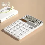 Deli NS042 Business Calculator 12 Bits Large button Dual Power Supply Bangladesh (New)